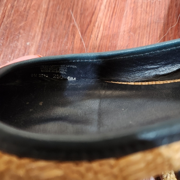 Tory Burch Straw Reva Raffia Logo Ballet Flats - Picture 5 of 5